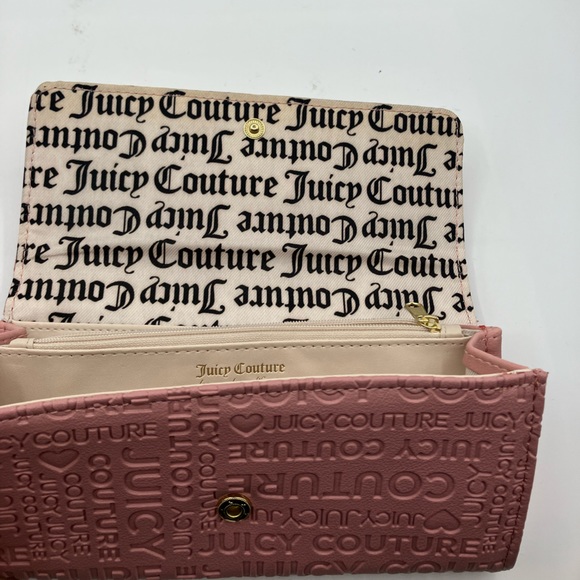 Juicy Couture Pink Embossed Bifold Long Wallet - Picture 5 of 11